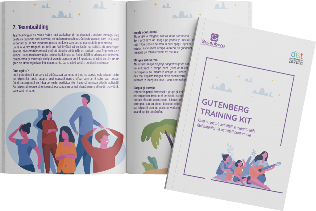Ghid cu jocuri, activități și exerciții utile facilitatorilor de activități nonformale