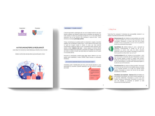 AUTOCUNOAȘTERE ȘI REZILIENȚĂ GHID PRACTIC DE DEZVOLTARE PERSONALĂ PENTRU FACILITATORI