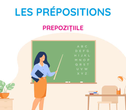 Broșură Învață Franceză - Prepozițiile